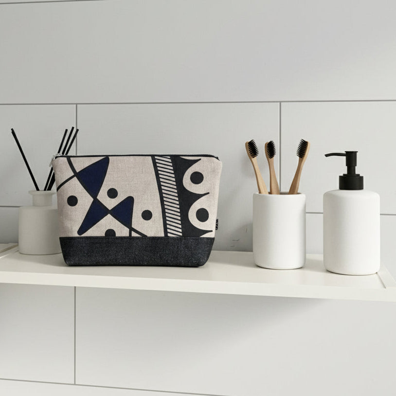 Jazz large washbag in deep blue