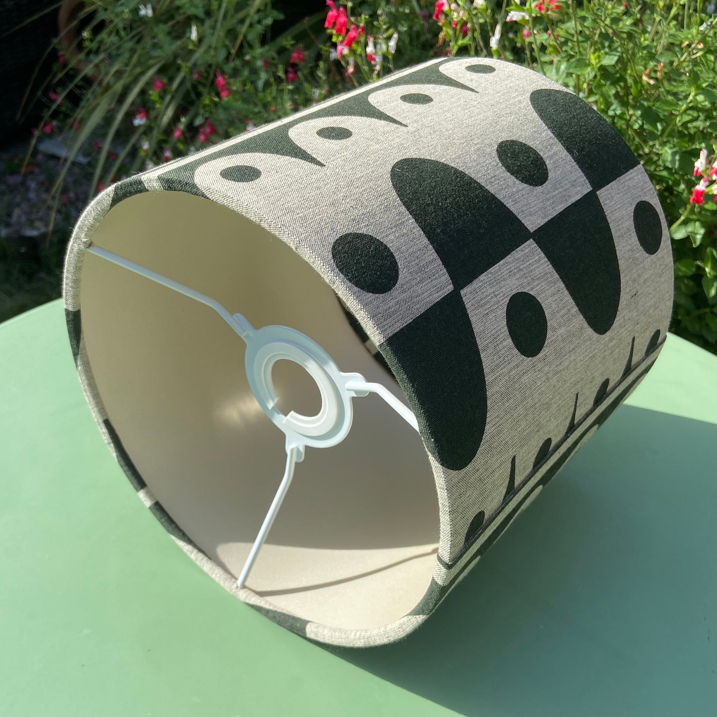20cm Rhythm lampshade in deepest green