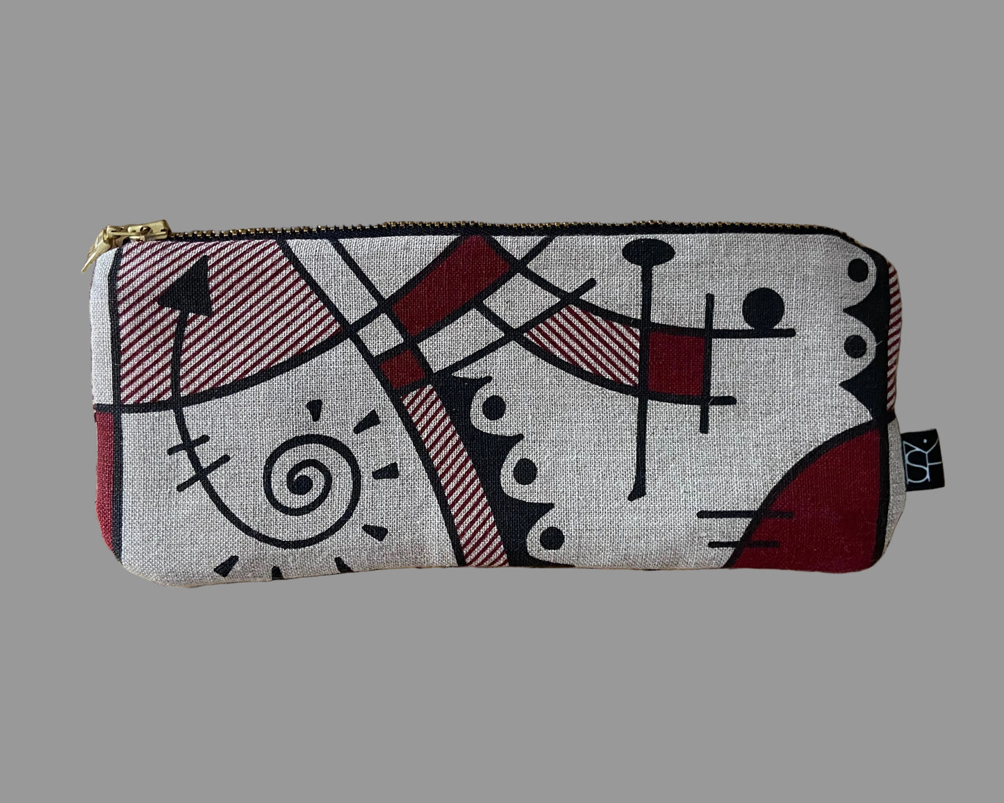 Jazz small pouch in deep red