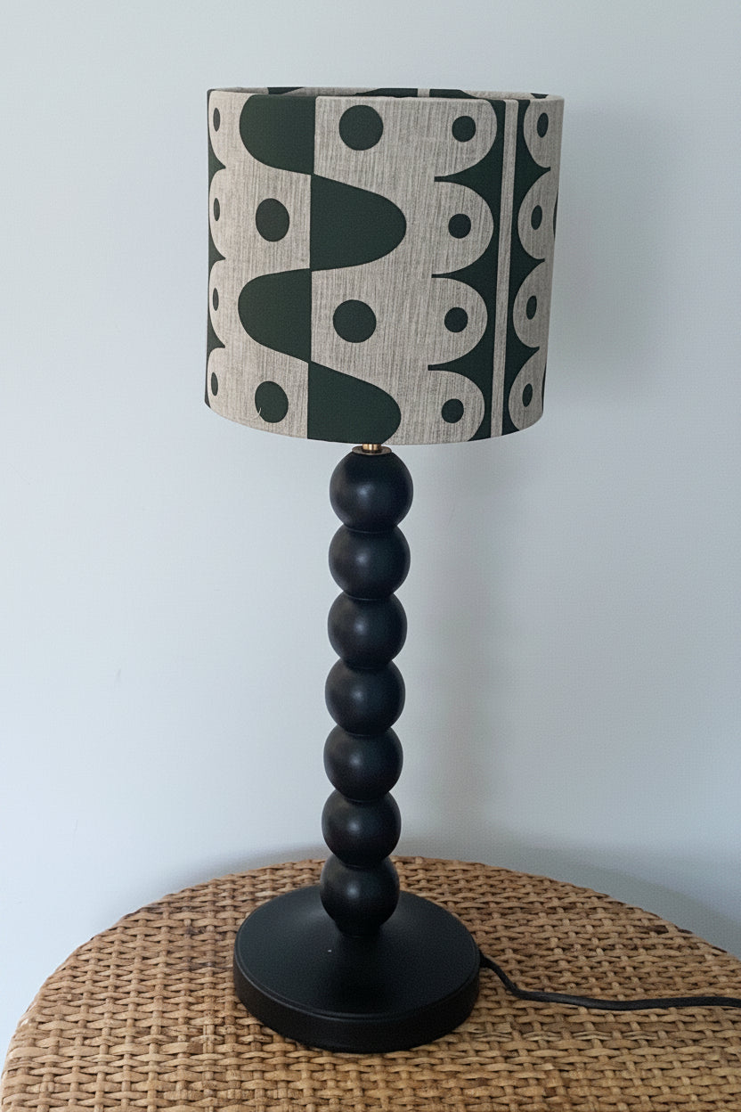 20cm Rhythm lampshade in deepest green