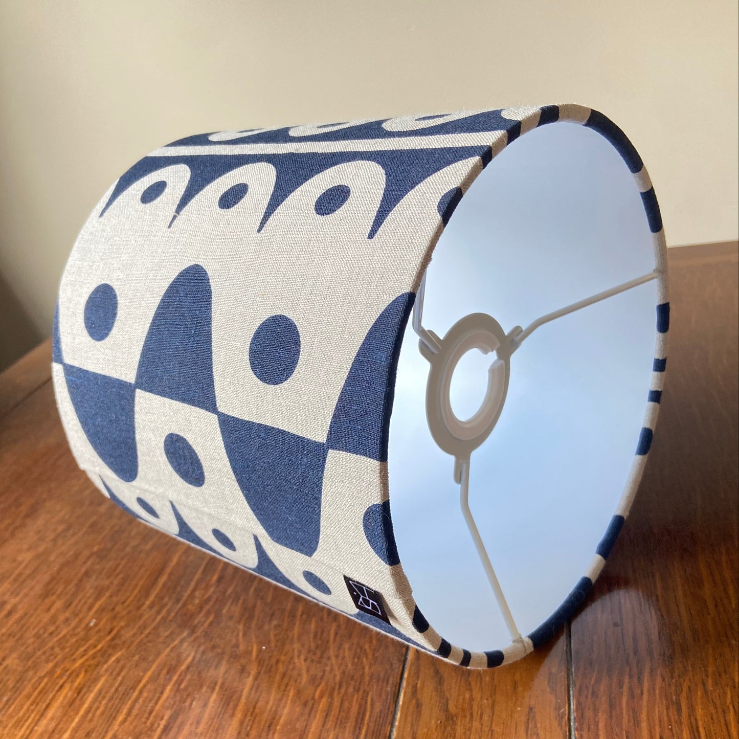 20cm Rhythm lampshade in deepest blue