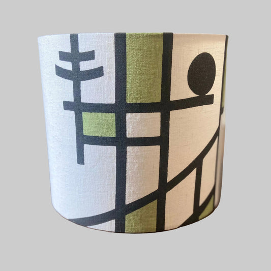 20cm  Curve lampshade in sage green