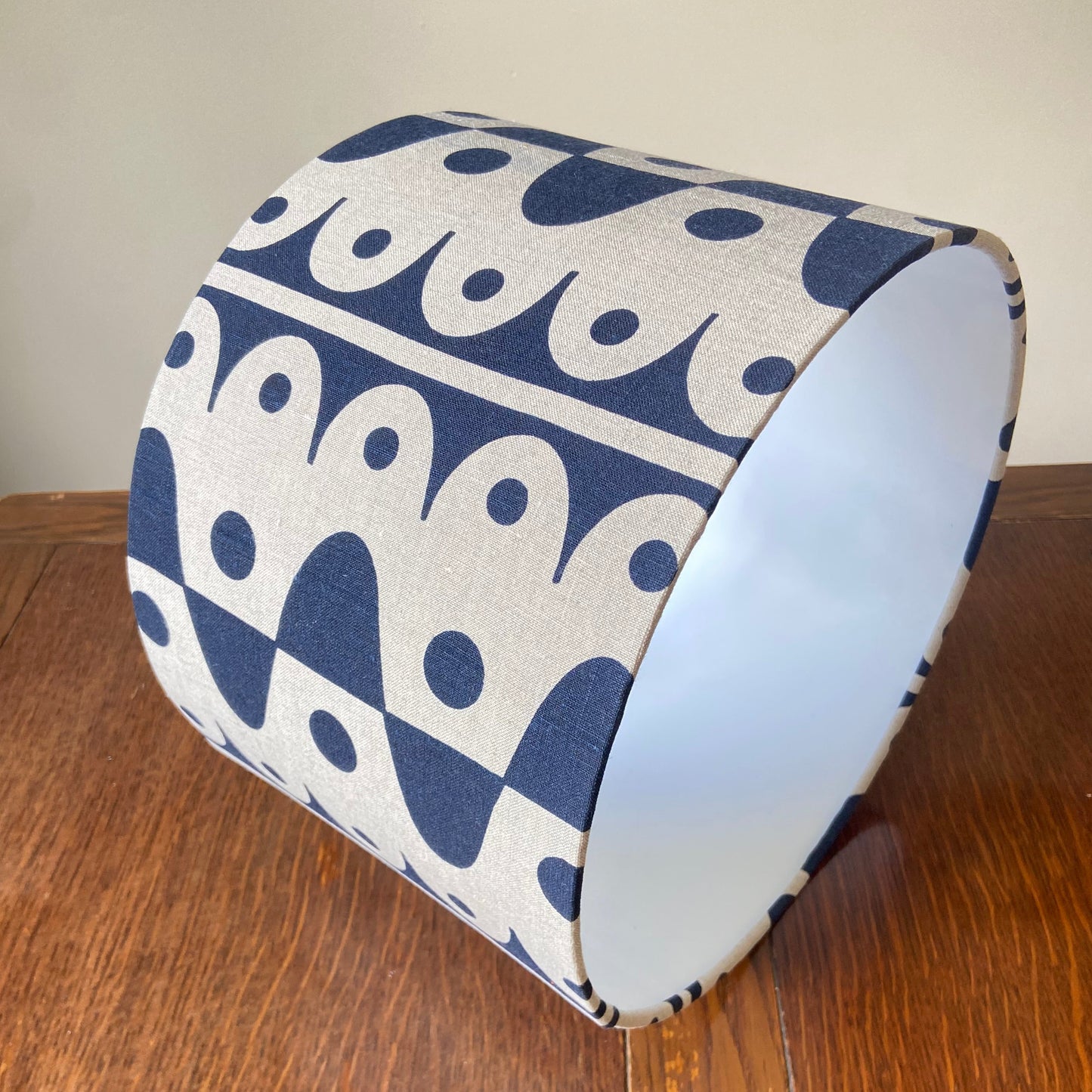 30cm Rhythm lampshade in deepest blue