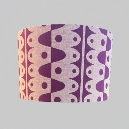 40cm Rhythm lampshade in plum