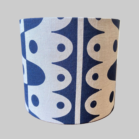 20cm Rhythm lampshade in deepest blue